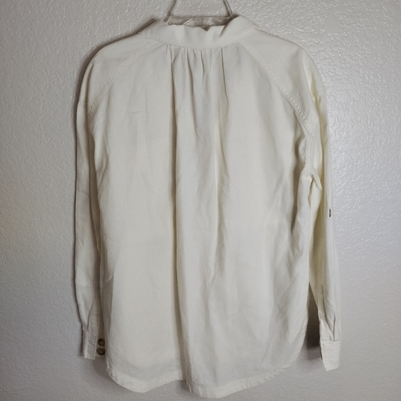 Free People Sunshine in the pocket button down shacket off white sz S - Picture 8 of 8